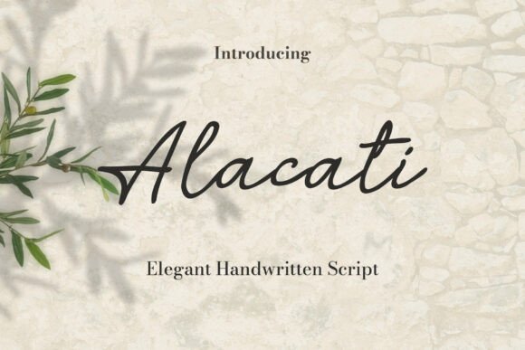 Alacati: A Script Font for Memorable Branding and Digital Impact