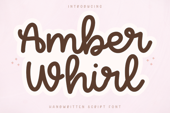 Amber Whirl: A Playful Script Font for Editorial Design