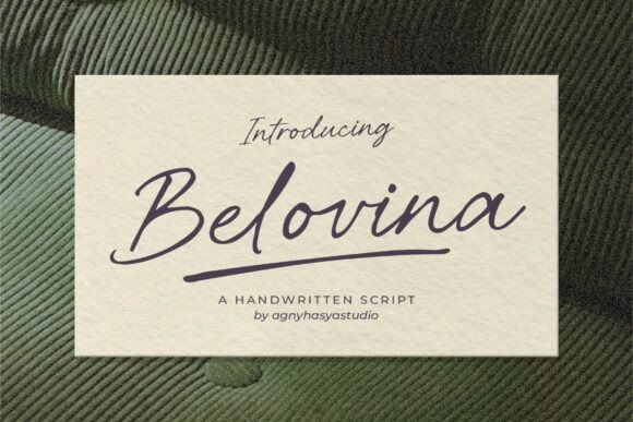 Belovina: A Script Font That Elevates Digital Branding