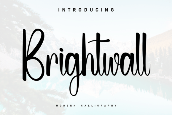 Brightwall: A Handwritten Font for Heartfelt Craft Projects