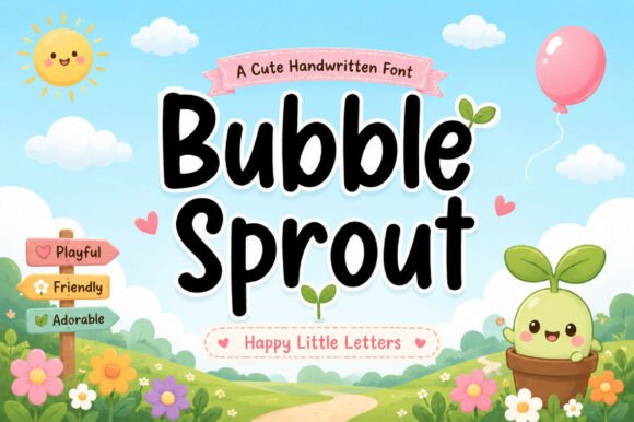 Bubble Sprout: A Playful Font for Dynamic Digital Campaigns