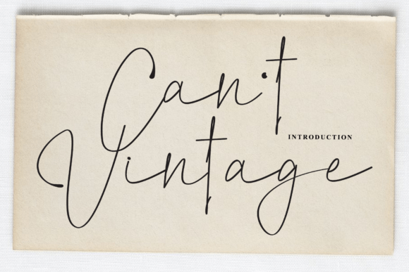 Cant Vintage: A Timeless Script Font for Digital Design