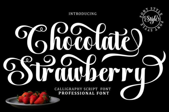 Chocolate Strawberry Font for Handmade Creators