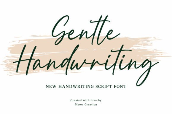 Gentle Handwriting: A Font That Elevates Branding