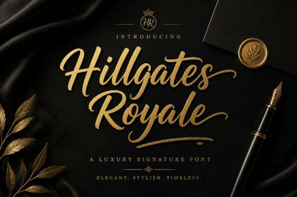 Hillgates Royale: A Script Font for Digital Design