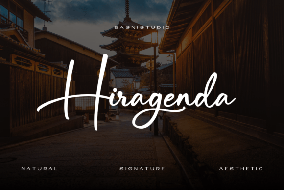 Hiragenda: A Bold Typeface for Handmade Creativity