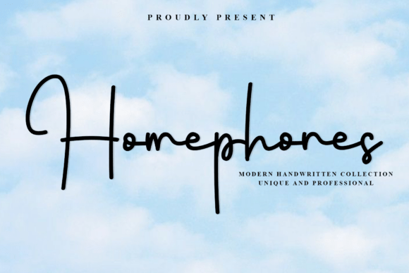 Homephones: A Script Font That Adds Elegance to Branding