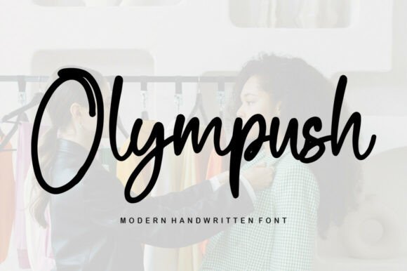 Olympush: A Handwritten Font for Editorial Elegance