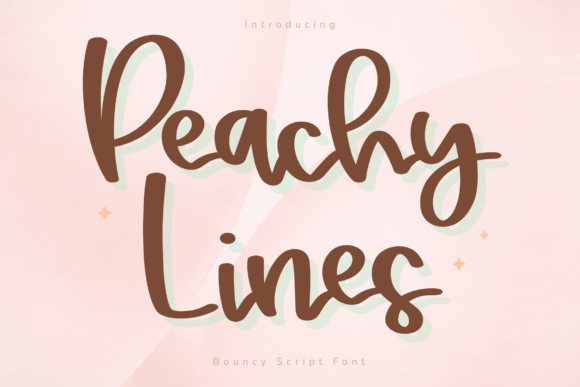 Peachy Lines: The Font That Makes Your Campaigns Pop