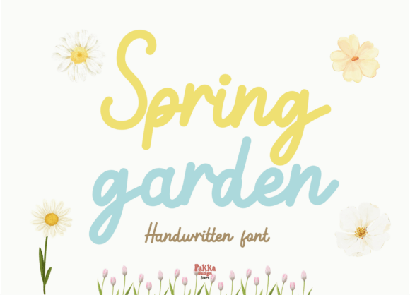 Spring Garden: A Handwritten Font for Serene Branding